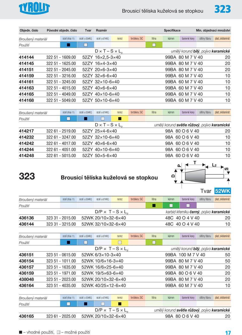 00 52ZY 32 6-6 40 99BA 60 M 7 V 40 10 414161 322 51-3245.00 52ZY 32 10-6 40 99BA 60 M 7 V 40 10 414163 322 51-4015.00 52ZY 40 6-6 40 99BA 60 M 7 V 40 10 414165 322 51-4049.