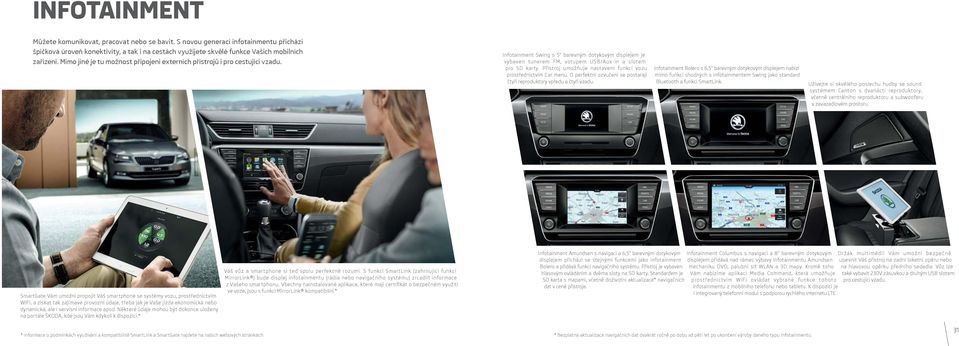 Přístroj umožňuje nastavení funkcí vozu prostřednictvím Car menu. O perfektní ozvučení se postarají čtyři reproduktory vpředu a čtyři vzadu.