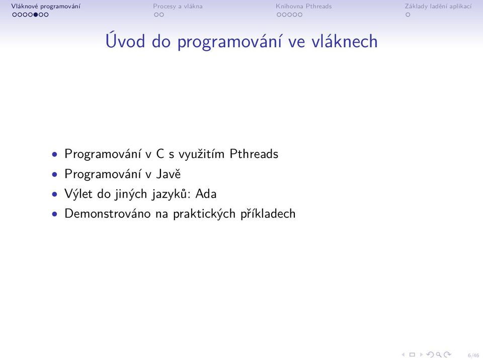 Programování v Javě Výlet do jiných