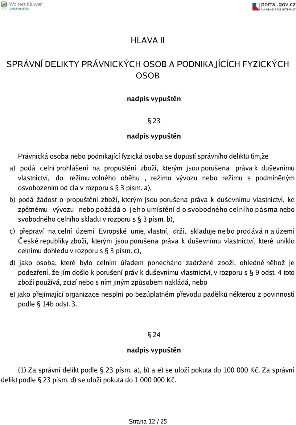 a), b) podá žádost o proputění zboží, kterým jsou poruena práva k duevnímu vlastnictví, ke zpětnému vývozu nebo požádá o j eho umístění d o svobodného celního pásma nebo svobodného celního skladu v