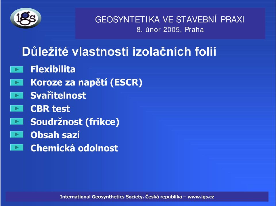 (ESCR) Svařitelnost CBR test