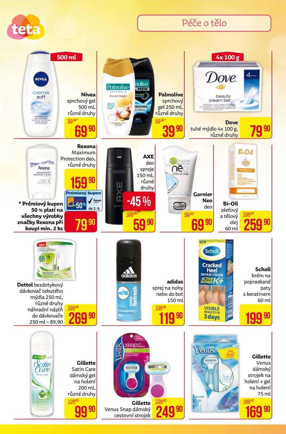 59 69 Rexona Maximum Protection deo, 159 Prémiový kupon do 2. 9.