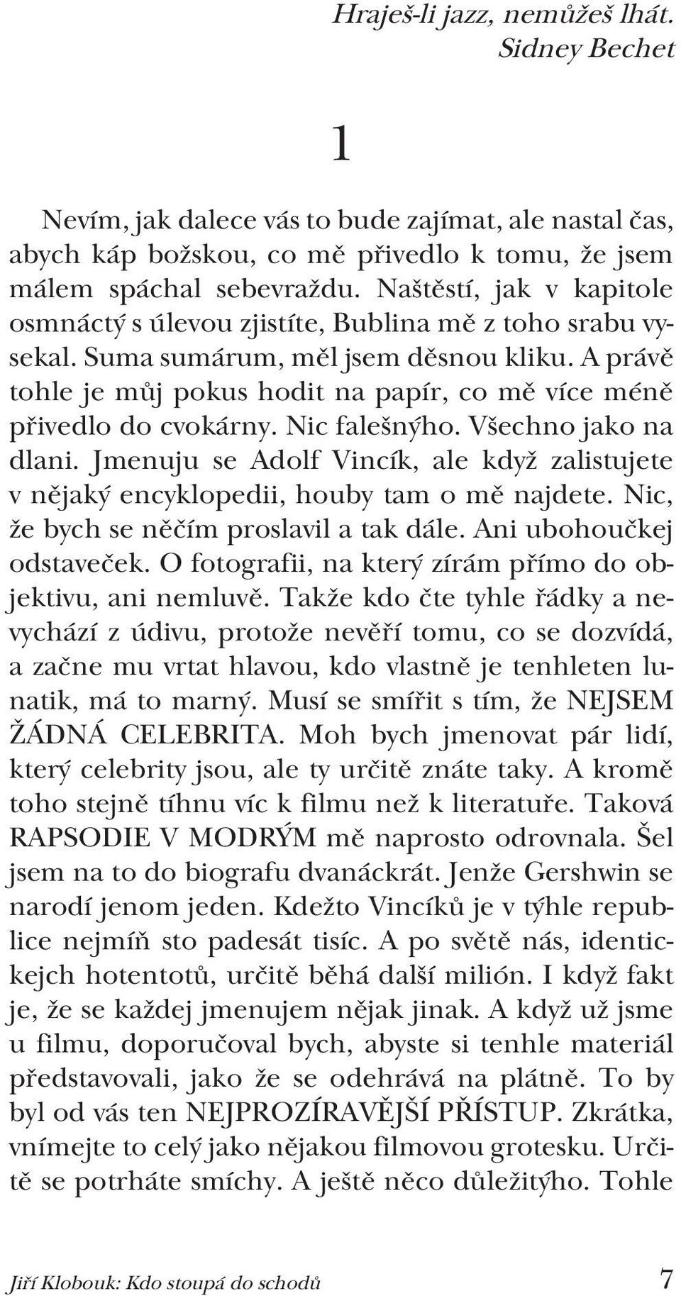 A právě tohle je můj pokus hodit na papír, co mě více méně přivedlo do cvokárny. Nic falešnýho. Všechno jako na dlani.