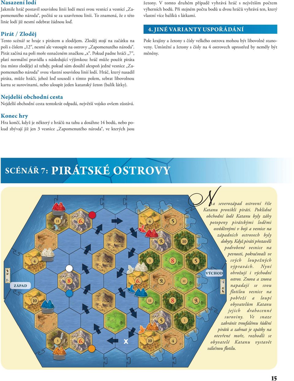 . JINÉ VARIANTY USPOŘ ÁDÁNÍ Pirát / Zloděj Tento scénář se hraje s pirátem a zlodějem. Zloděj stojí na začátku na poli s číslem 1, nesmí ale vstoupit na ostrovy Zapomenutého národa.