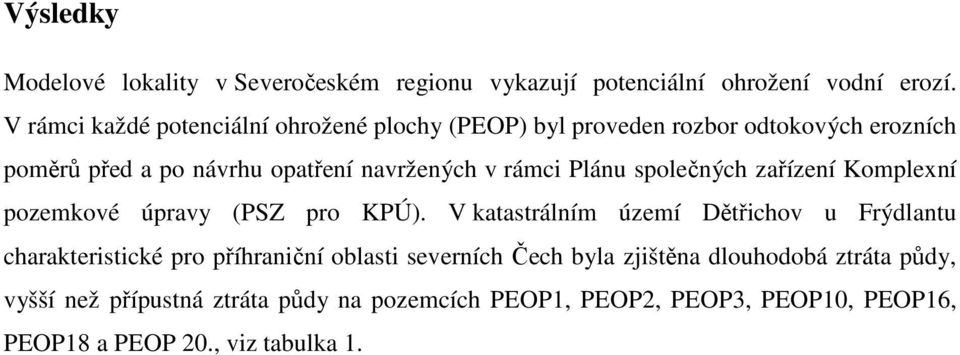 rámci Plánu společných zařízení Komplexní pozemkové úpravy (PSZ pro KPÚ).