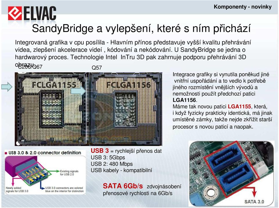 C206/Q67 Q57 Integrace grafiky si vynutila poněkud jiné vnitřní uspořádání a to vedlo k potřebě jiného rozmístění vnějších vývodů a nemožnosti použít předchozí patici LGA1156.