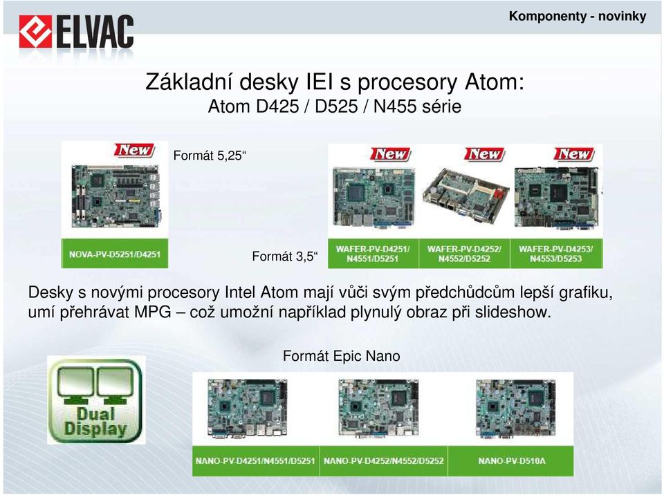 Intel Atom mají vůči svým předchůdcům lepší grafiku, umí přehrávat