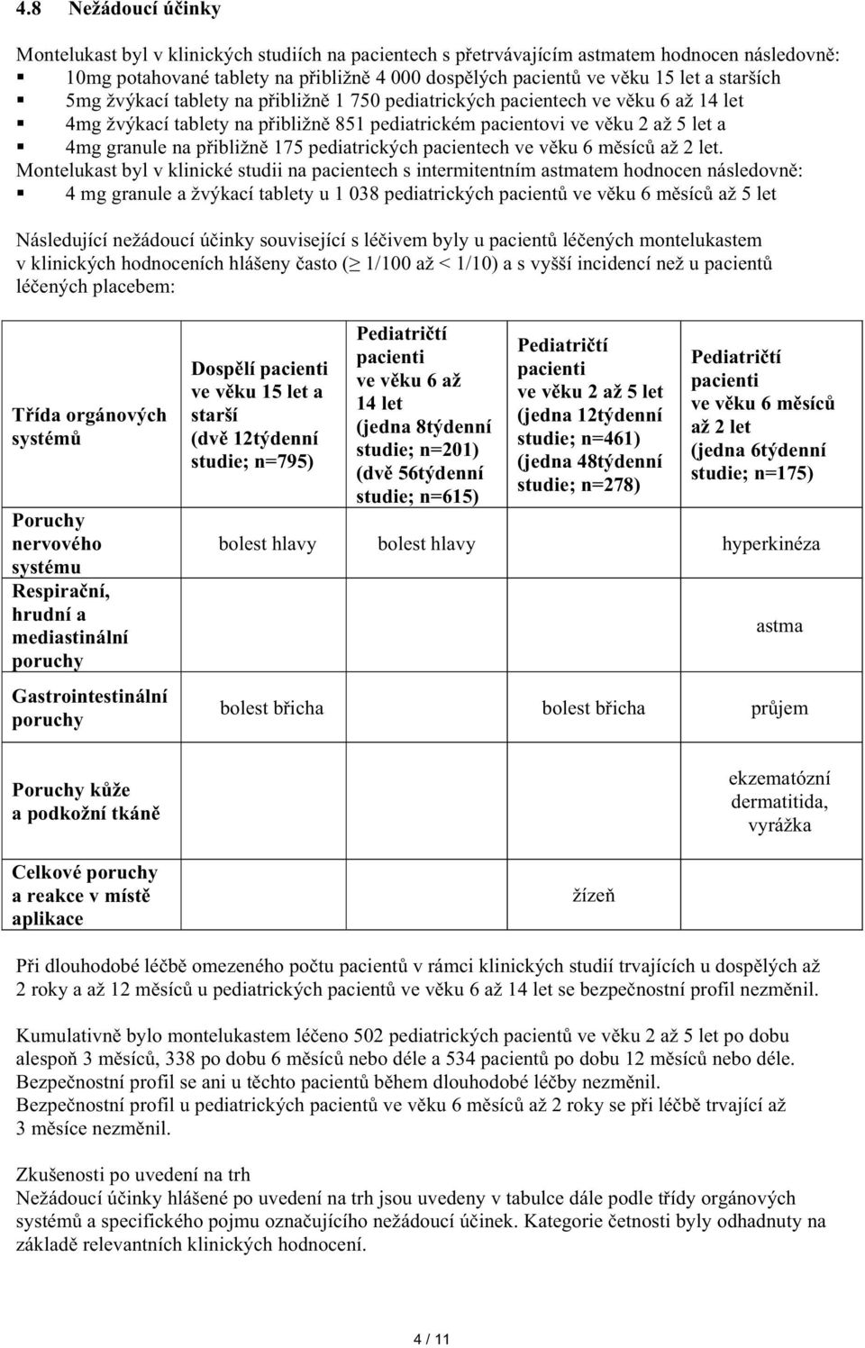 175 pediatrických pacientech ve v ku 6 m síc až 2 let.