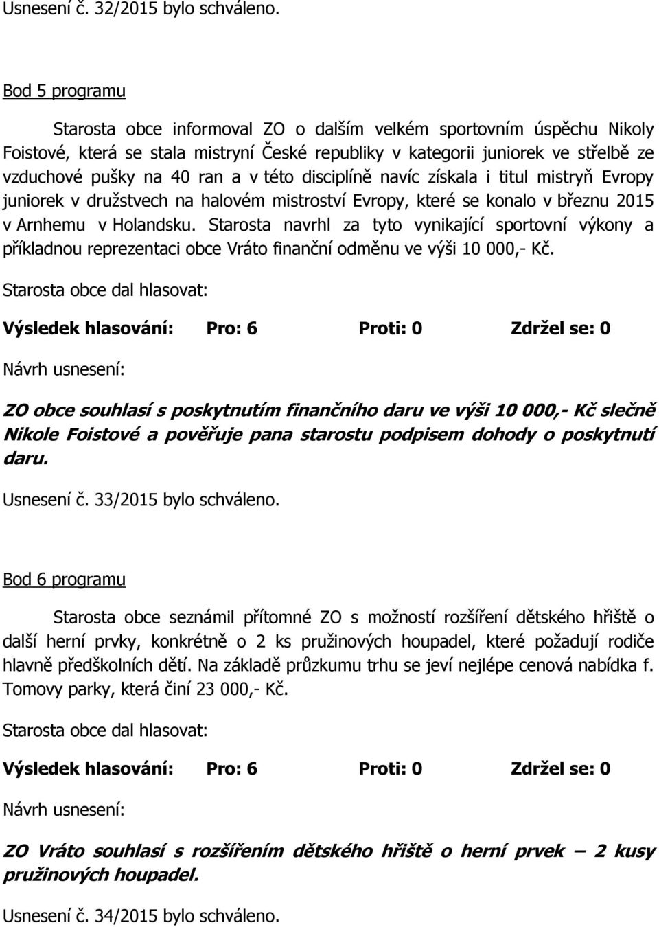 této disciplíně navíc získala i titul mistryň Evropy juniorek v družstvech na halovém mistroství Evropy, které se konalo v březnu 2015 v Arnhemu v Holandsku.