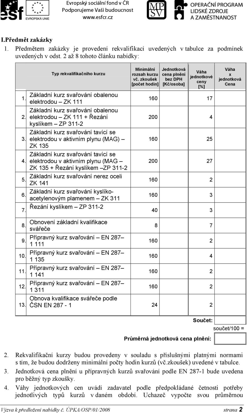 elektrodou v aktivním plynu (MAG) ZK 135 Základní kurz svařování tavící se elektrodou v aktivním plynu (MAG ZK 135 + Řezání kyslíkem ZP 311-2 Základní kurz svařování nerez oceli ZK 141 Základní kurz