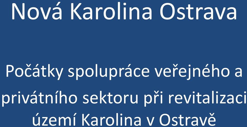 a privátního sektoru při