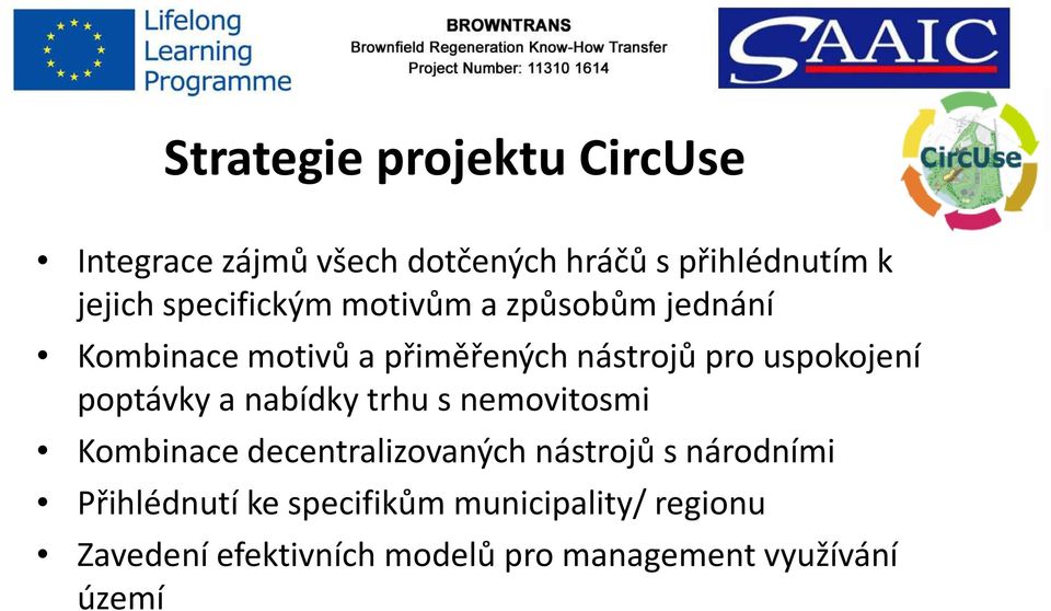 poptávky a nabídky trhu s nemovitosmi Kombinace decentralizovaných nástrojů s národními