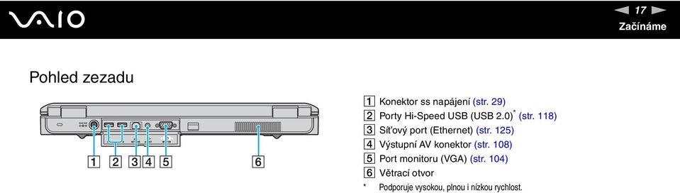 118) C Sít ový port (Ethernet) (str.