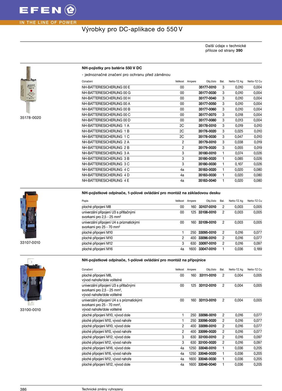 NH-BATTERIESICHERUNG 00 A 00 3577-0050 3 0,00 0,004 NH-BATTERIESICHERUNG 00 B 00 3577-0060 3 0,00 0,004 NH-BATTERIESICHERUNG 00 C 00 3577-0070 3 0,08 0,004 NH-BATTERIESICHERUNG 00 D 00 3577-0080 3