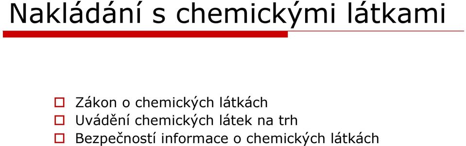 Uvádění chemických látek na trh