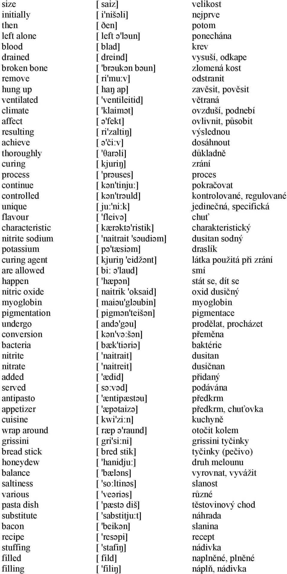 stick honeydew balance saltiness various pasta dish substitute bacon recipe stuffing filled filling [ saiz] [ i'nišəli] [ ðen] [ left ə'ləun] [ blad] [ dreind] [ 'brəukən bəun] [ ri'mu:v] [ haŋ ap] [