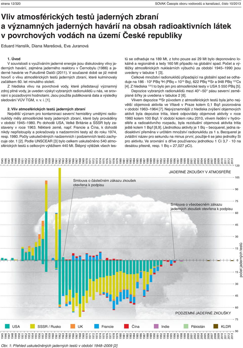 Úvod V souvislosti s využíváním jaderné energie jsou diskutovány vlivy jaderných havárií, zejména jaderného reaktoru v Černobylu (1986) a jaderné havárie ve Fukušimě Daiiči (2011).