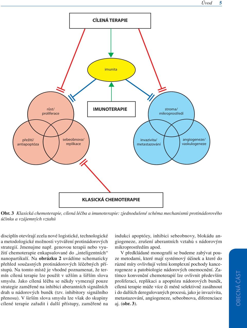 3 Klasická chemoterapie, cílená léčba a imunoterapie: zjednodušené schéma mechanismů protinádorového účinku a vzájemných vztahů disciplín otevírají zcela nové logistické, technologické a