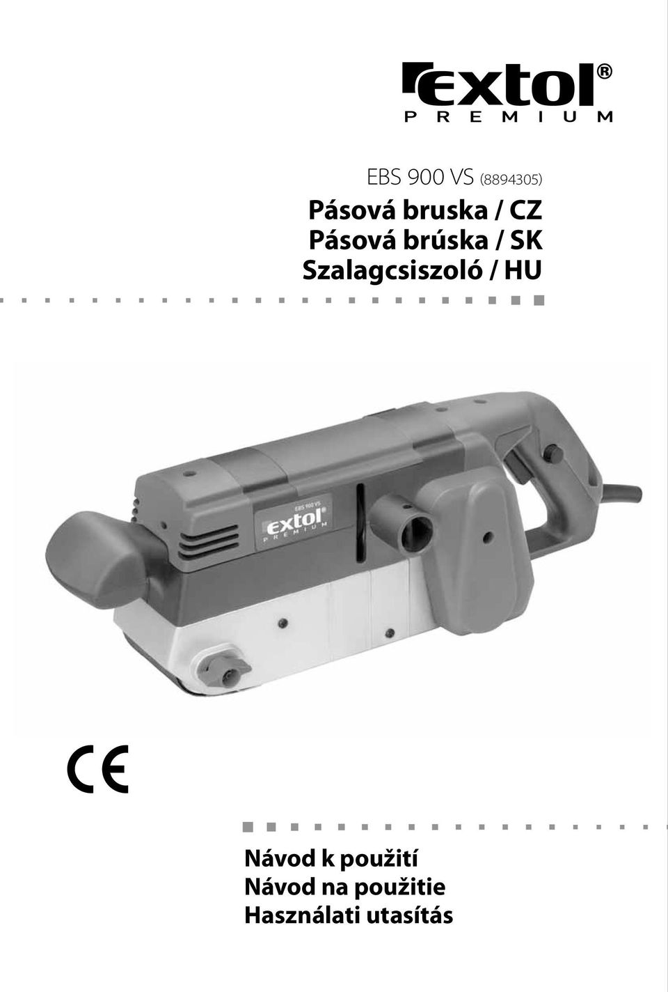 Szalagcsiszoló / HU Návod k