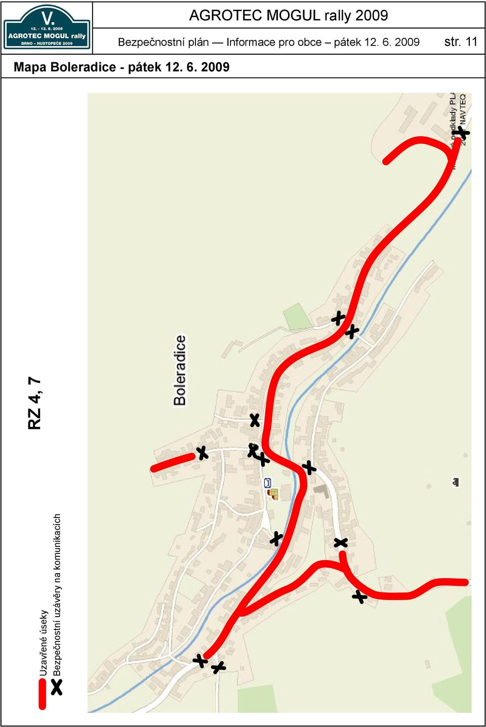 11 Mapa Boleradice - pátek 12. 6.