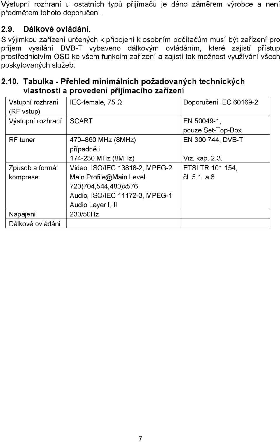 zařízení a zajistí tak možnost využívání všech poskytovaných služeb. 2.10.