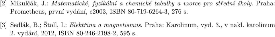 Praha: Prometheus, první vydání, c2003, ISBN 80-719-6264-3, 276 s.