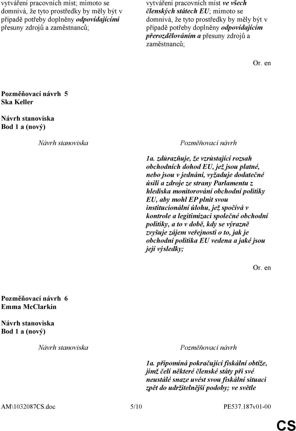 zdůrazňuje, že vzrůstající rozsah obchodních dohod EU, jež jsou platné, nebo jsou v jednání, vyžaduje dodatečné úsilí a zdroje ze strany Parlamentu z hlediska monitorování obchodní politiky EU, aby