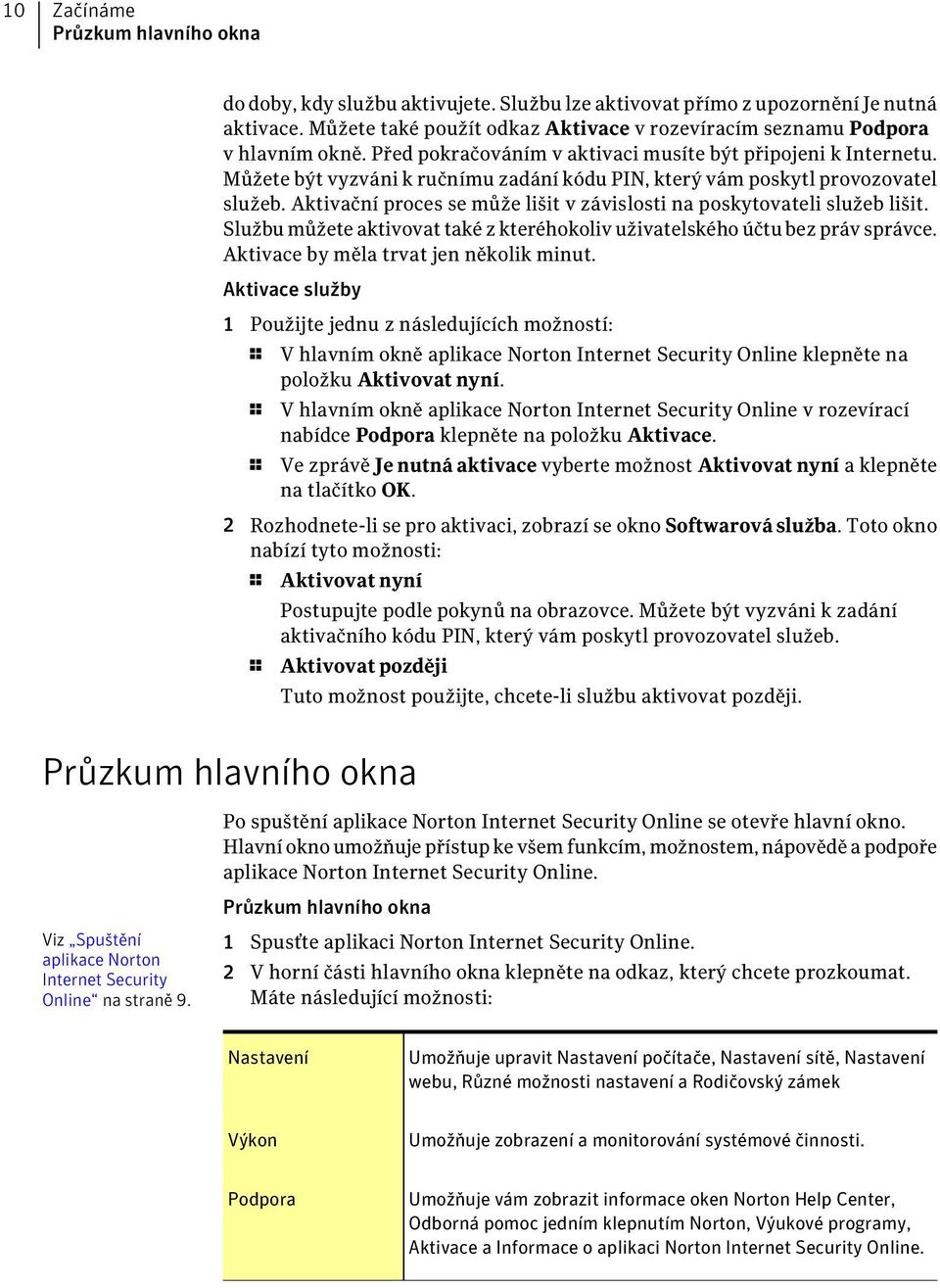 Můžete být vyzváni k ručnímu zadání kódu PIN, který vám poskytl provozovatel služeb. Aktivační proces se může lišit v závislosti na poskytovateli služeb lišit.