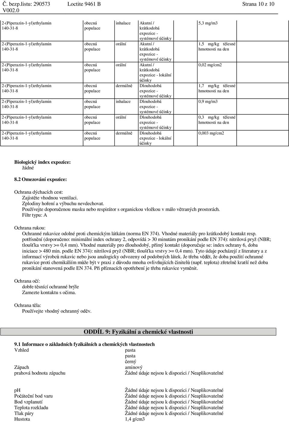 Zplodiny ho ení a výbuchu nevdechovat. Používejte doporu enou masku nebo respirátor s organickou vložkou v málo v traných prostorách.