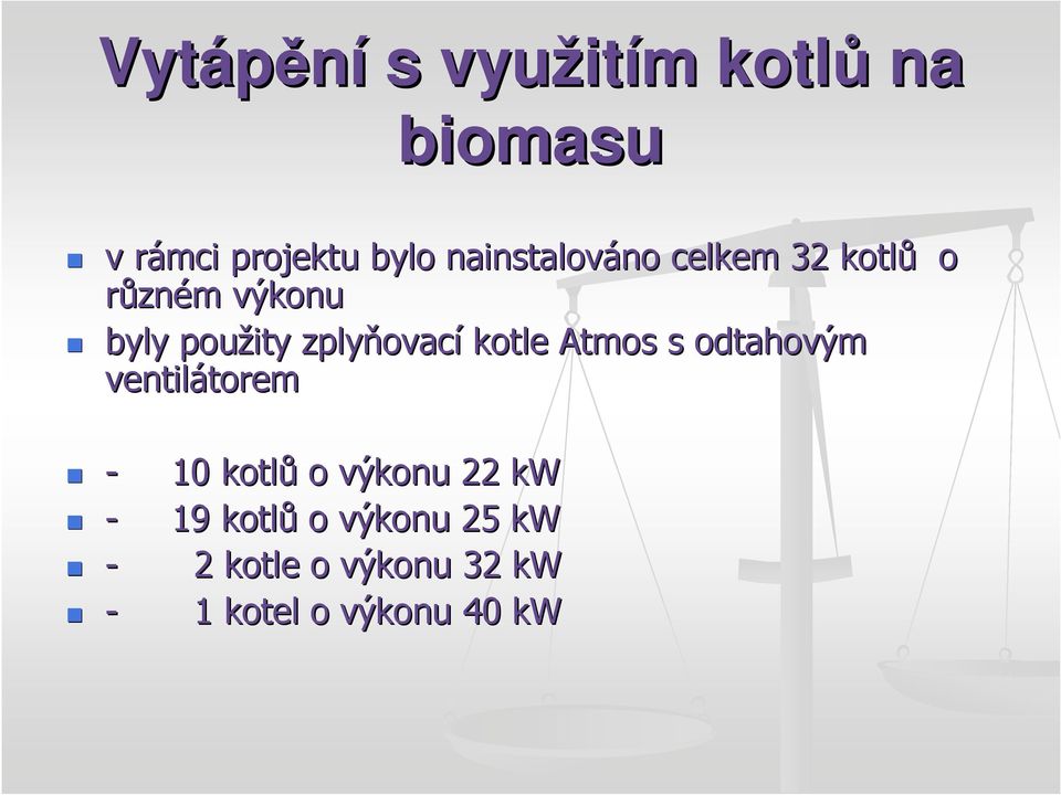 zplyňovac ovací kotle Atmos s odtahovým ventilátorem torem - 10 kotlů o