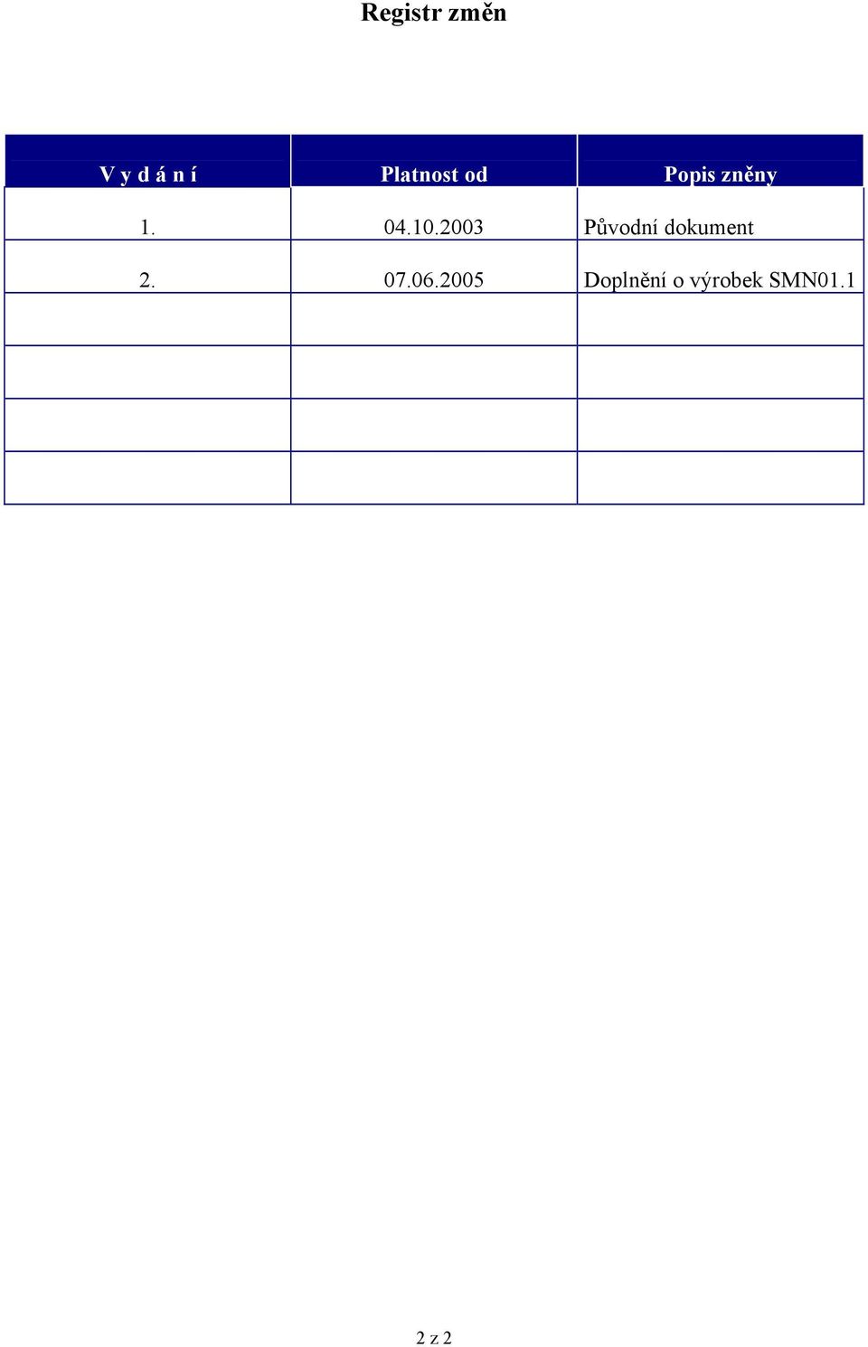 10.2003 Původní dokument 2. 07.