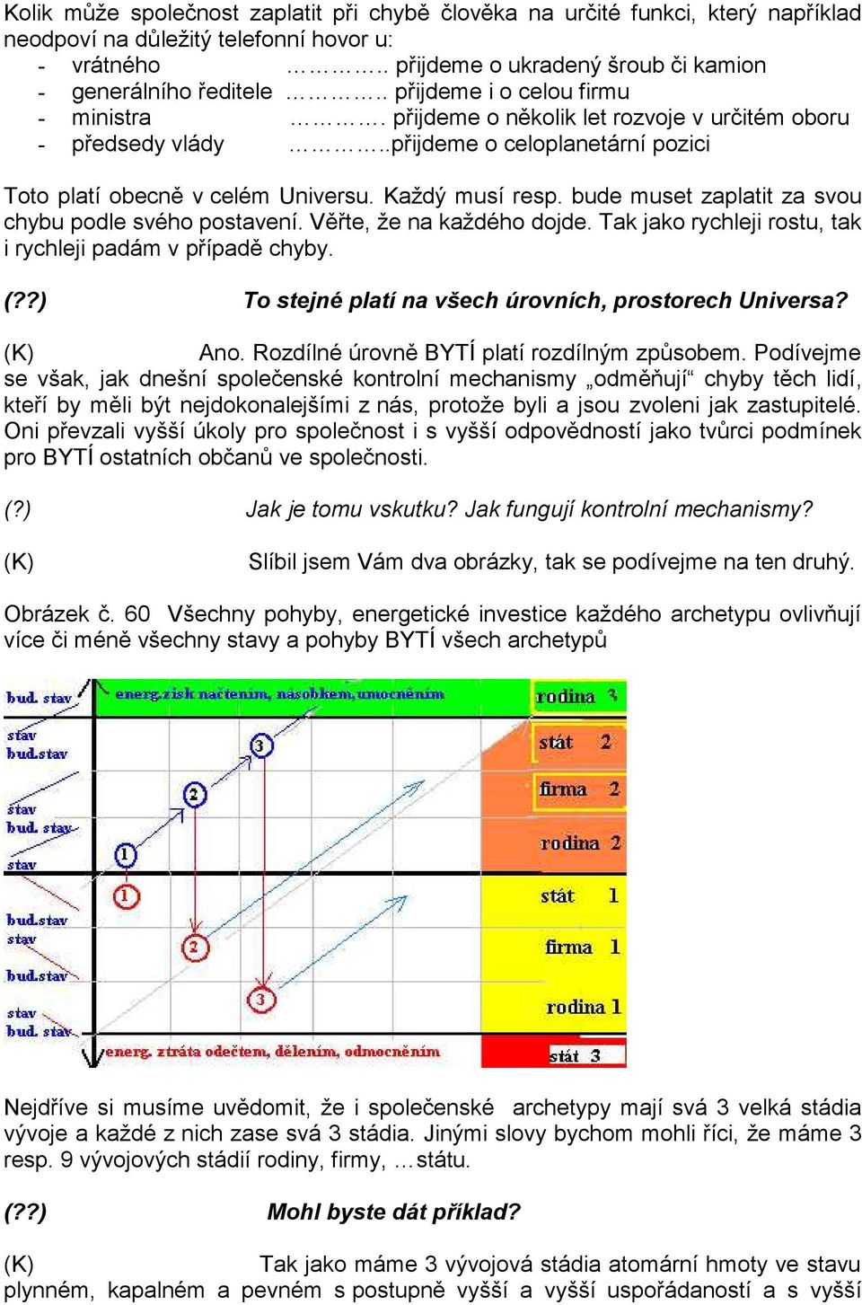 bude muset zaplatit za svou chybu podle svého postavení. Věřte, že na každého dojde. Tak jako rychleji rostu, tak i rychleji padám v případě chyby. (?
