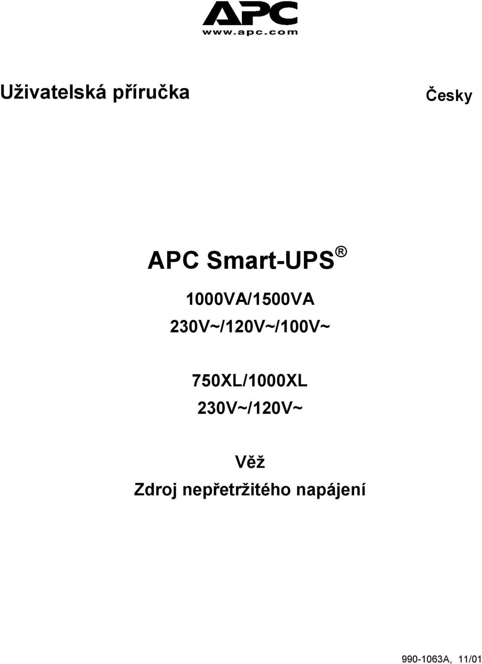 230V~/120V~/100V~ 750XL/1000XL