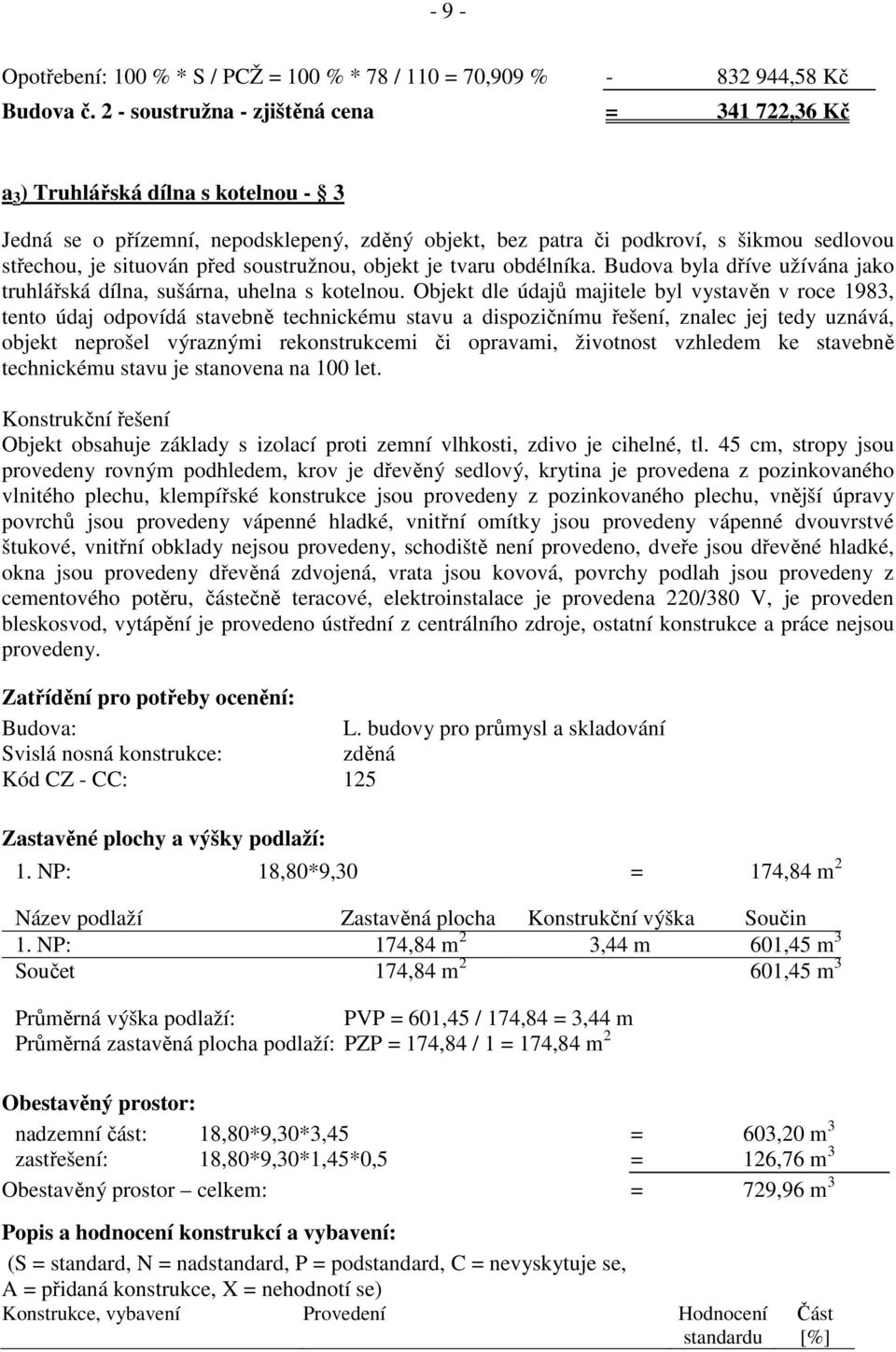 před soustružnou, objekt je tvaru obdélníka. Budova byla dříve užívána jako truhlářská dílna, sušárna, uhelna s kotelnou.