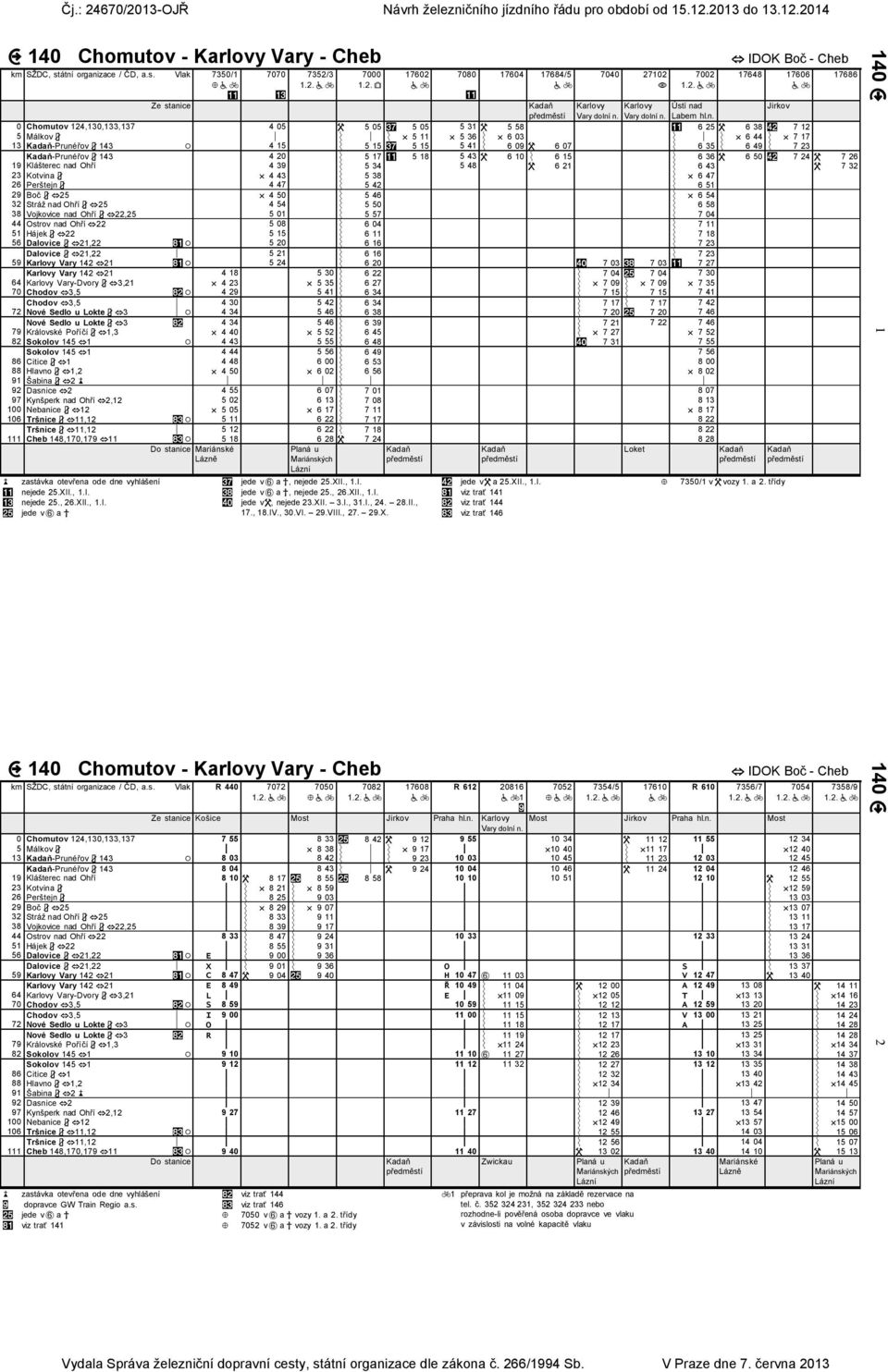 n. Labem hl.n. 0 Chomutov 124,130,133,137 4 05 5 05 5 05 5 31 5 58 6 25 6 38 7 12 5 Málkov 5 11 5 36 6 03 6 44 7 17 13 -Prunéřov 143 4 15 5 15 5 15 5 41 6 09 6 07 6 35 6 49 7 23 -Prunéřov 143 4 20 5