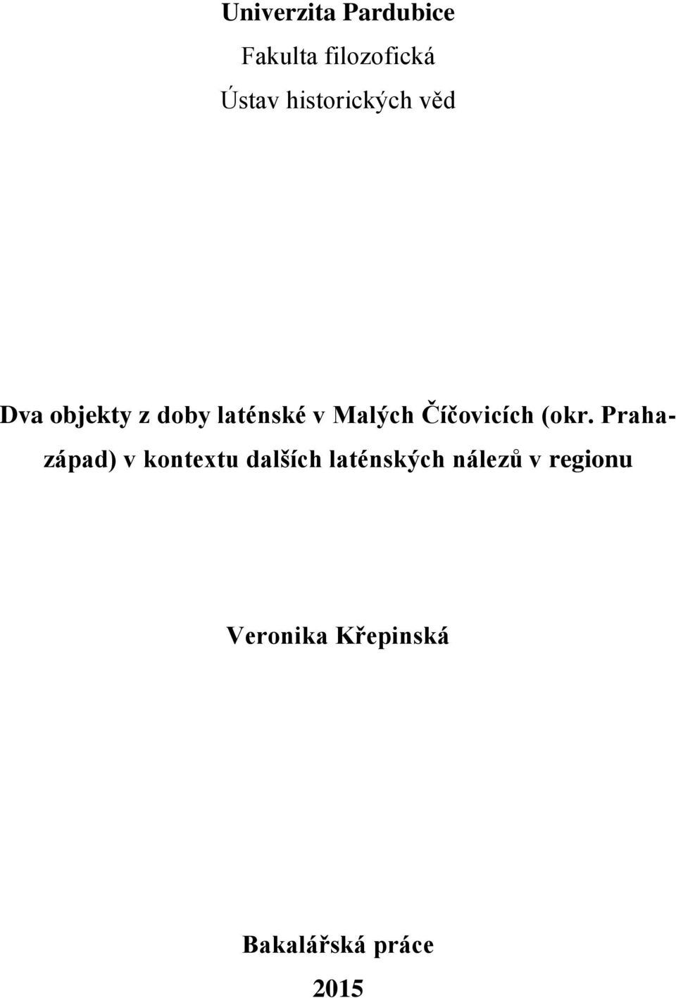 Číčovicích (okr.