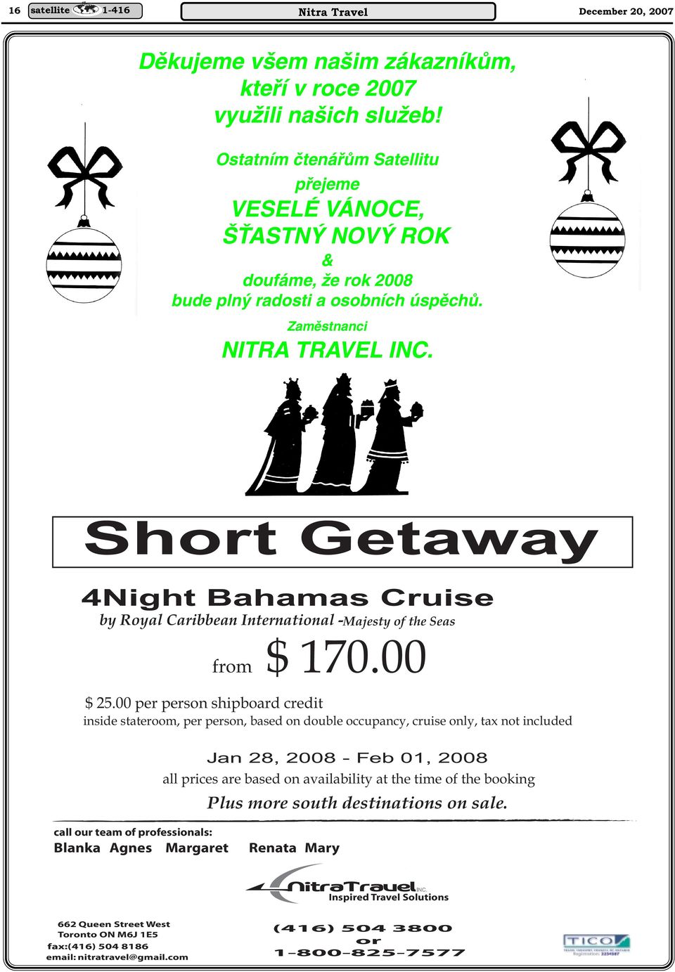 Short Getaway 4Night Bahamas Cruise by Royal Caribbean International -Majesty of the Seas from $ 170.00 $ 25.