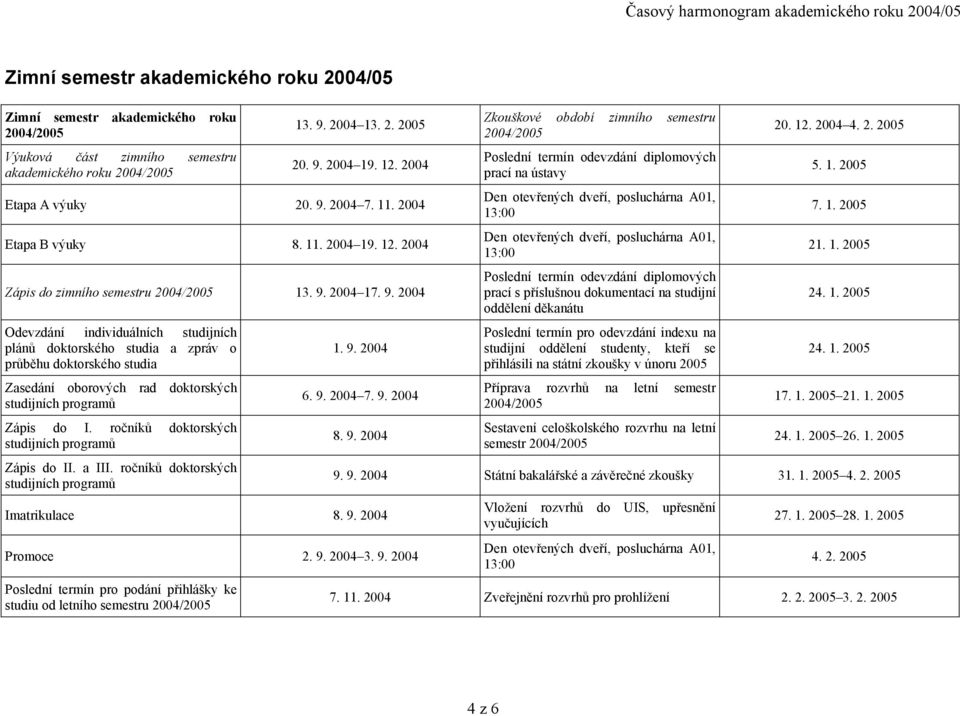 ročníků doktorských studijních programů Zápis do II. a III. ročníků doktorských studijních programů 1. 9.