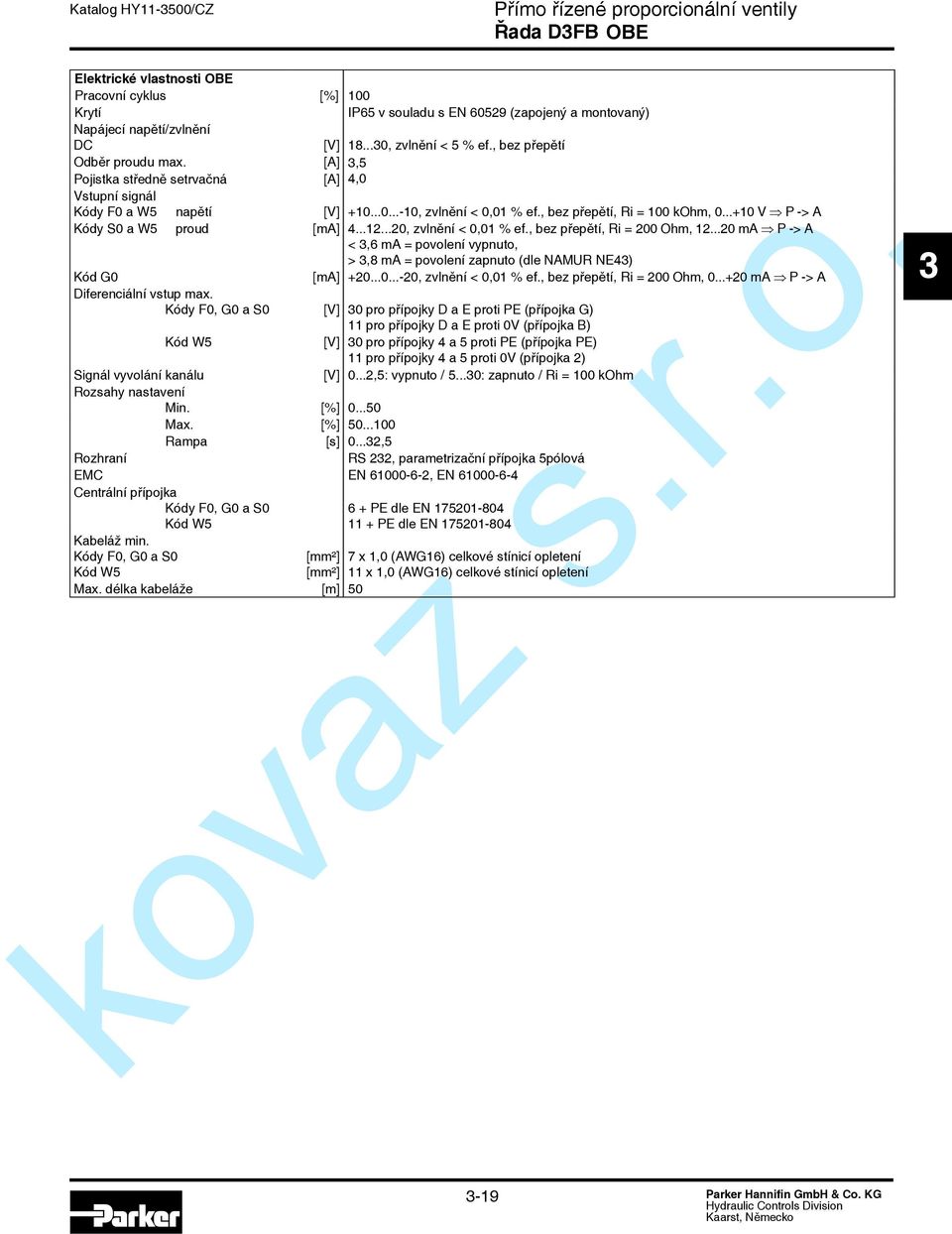 ..+1 V -> Kódy S a W5 proud [m] 4...12...2, zvlnění <,1 % ef., bez přepětí, Ri = 2 Ohm, 12...2 m -> <,6 m = povolení vypnuto, >,8 m = povolení zapnuto (dle NMUR NE4) Kód G [m] +2...-2, zvlnění <,1 % ef.