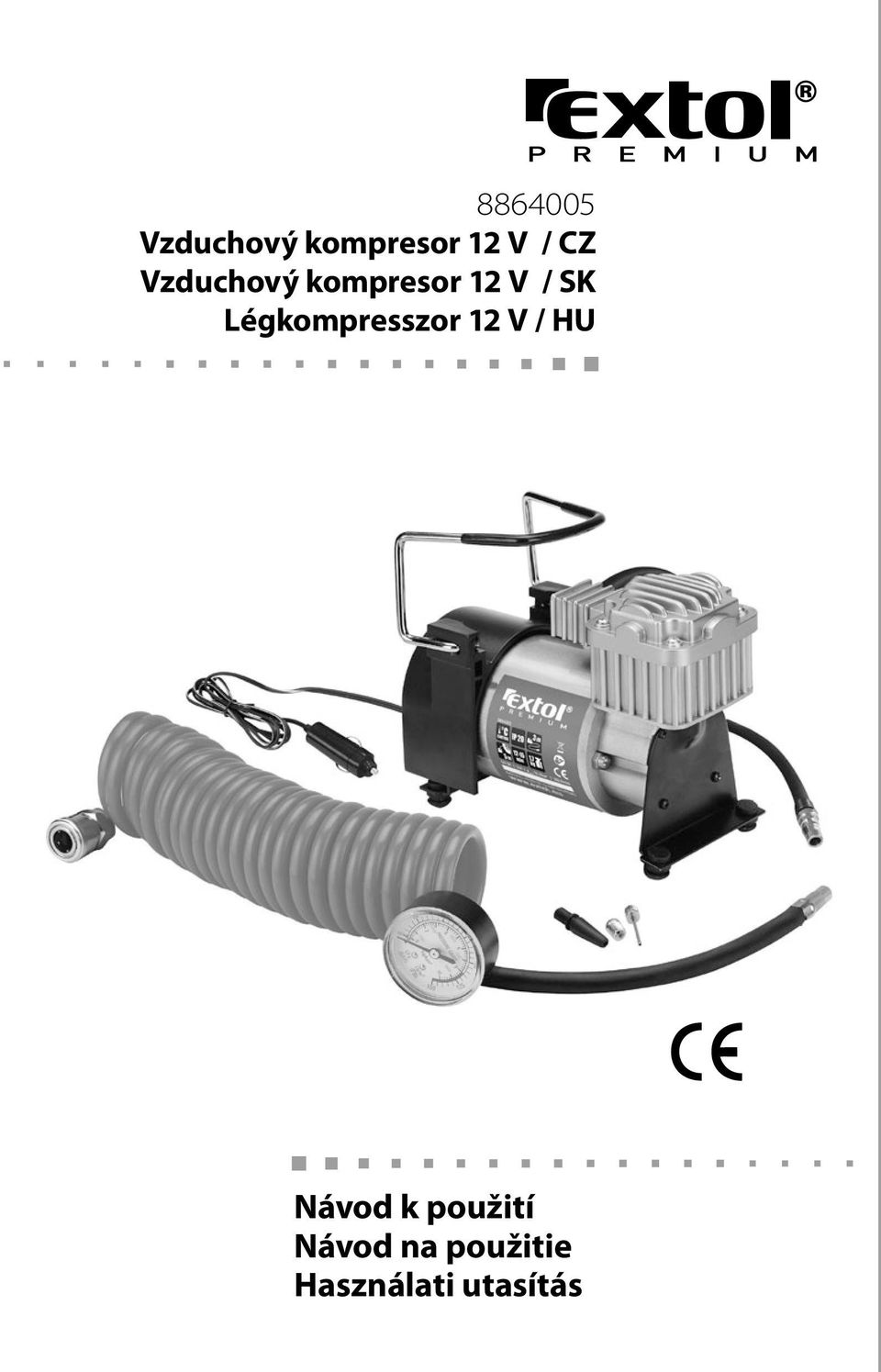 Légkompresszor 12 V / Návod k