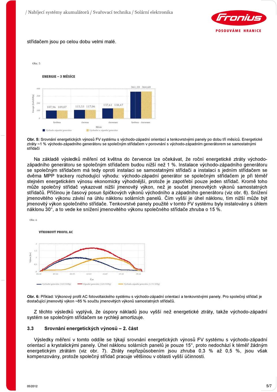 očekávat, že roční energetické ztráty východozápadního generátoru se společným střídačem budou nižší než 1 %.