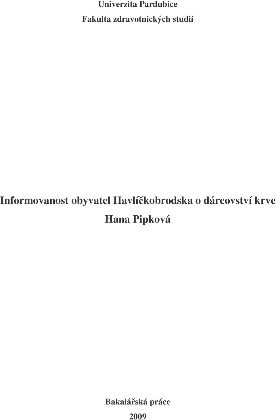 Informovanost obyvatel