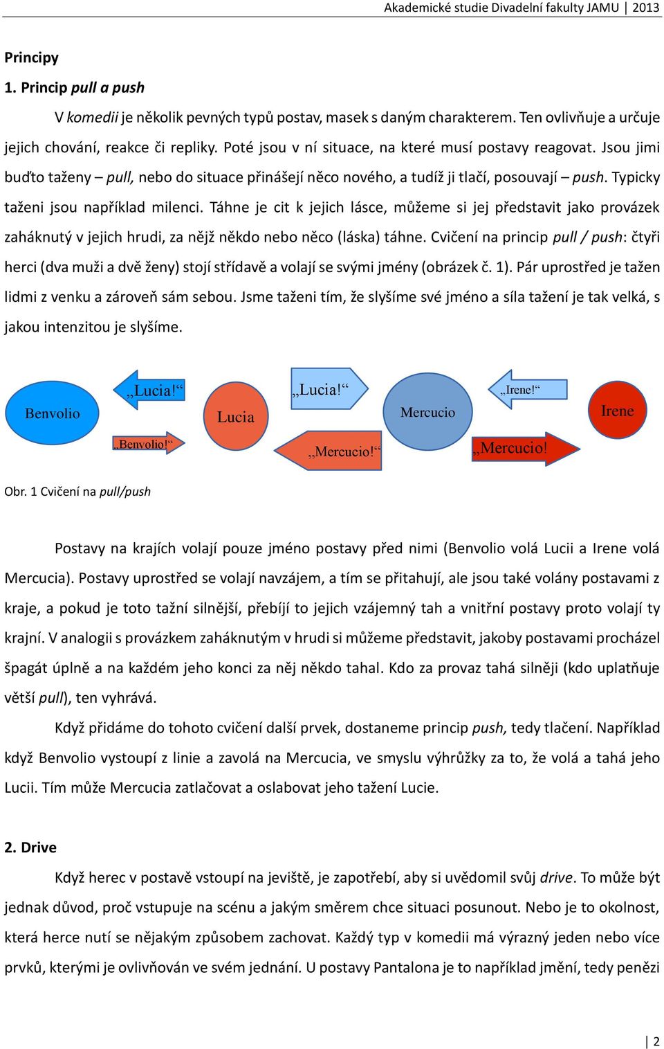 Táhne je cit k jejich lásce, můžeme si jej představit jako provázek zaháknutý v jejich hrudi, za nějž někdo nebo něco (láska) táhne.