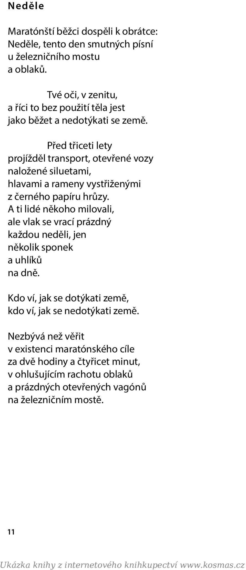 Před třiceti lety projížděl transport, otevřené vozy naložené siluetami, hlavami a rameny vystřiženými z černého papíru hrůzy.