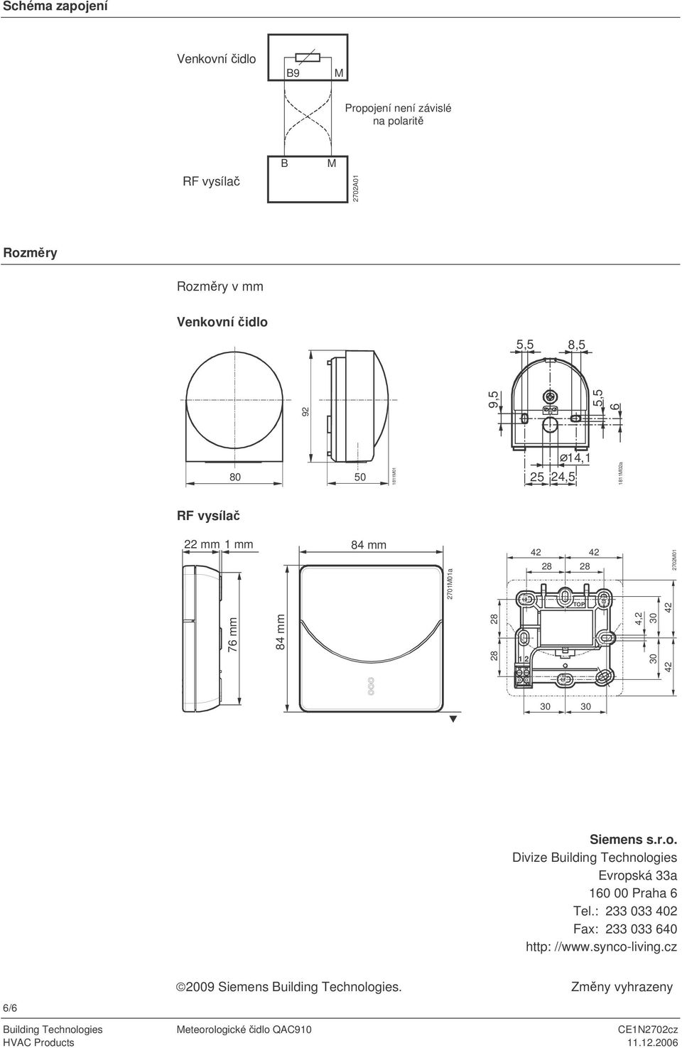 80 50 1811M01 84 mm 28 28 1 2 4,2 30 30 42 30 30 Siemens s.r.o.