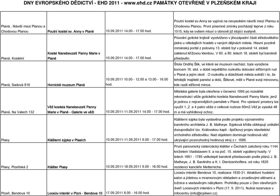 Původní gotické trojlodí vyzdviženo v jihozápadní části středověkého jádra u někdejších hradeb v raných dějinách města. Hlavní pozdně románský portál z poloviny 13. století byl v polovině 14.