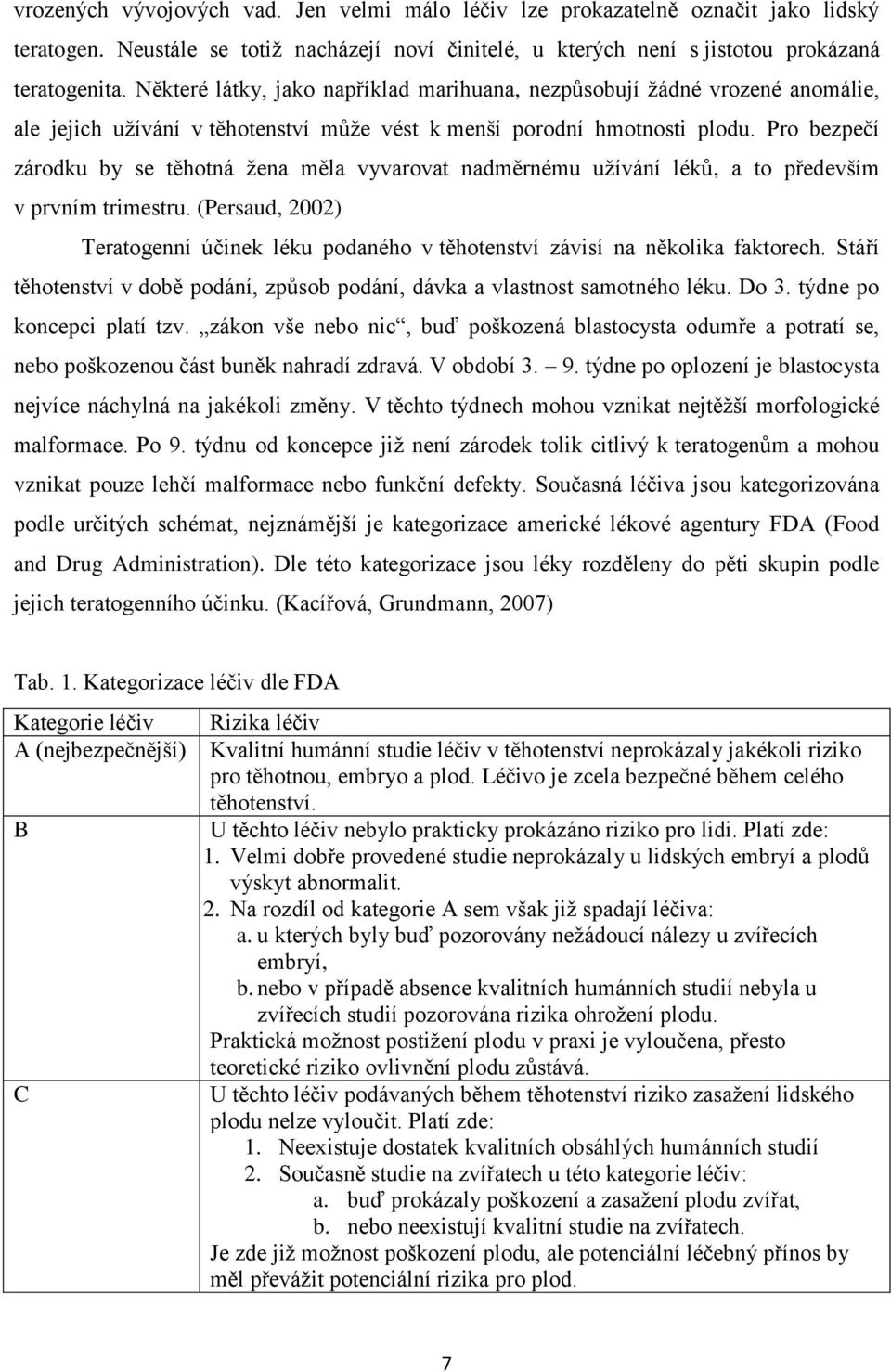 Pro bezpečí zárodku by se těhotná žena měla vyvarovat nadměrnému užívání léků, a to především v prvním trimestru.