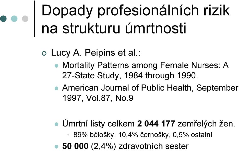 American Journal of Public Health, September 1997, Vol.87, No.