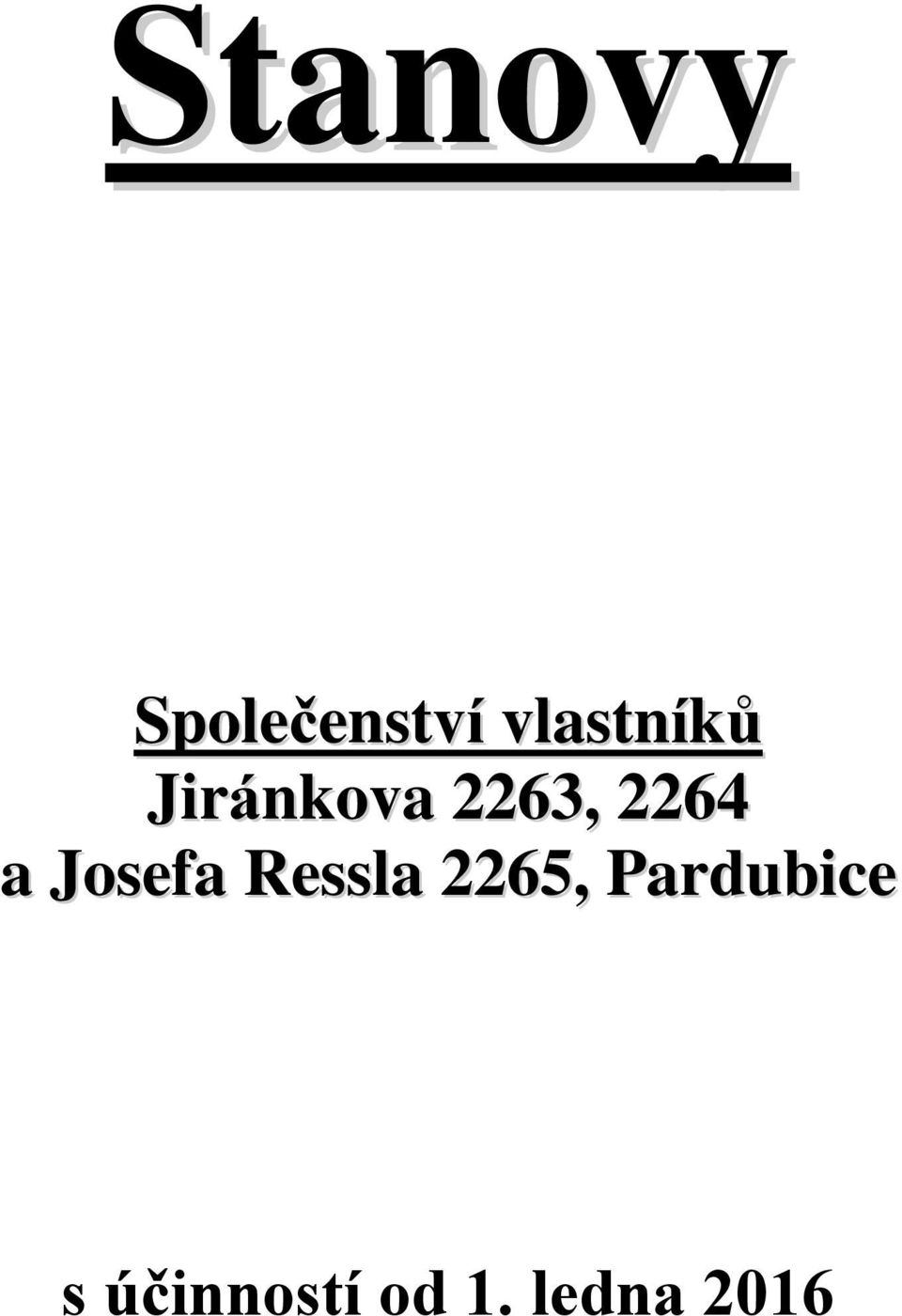 2264 a Josefa Ressla 2265,