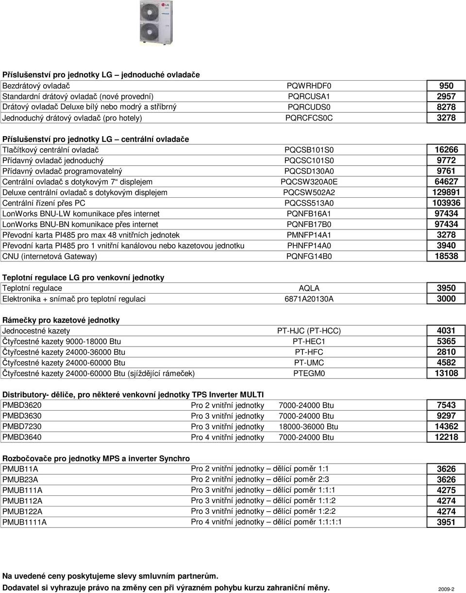 Přídavný ovladač programovatelný PQCSD130A0 9761 Centrální ovladač s dotykovým 7 displejem PQCSW320A0E 64627 Deluxe centrální ovladač s dotykovým displejem PQCSW502A2 129891 Centrální řízení přes PC